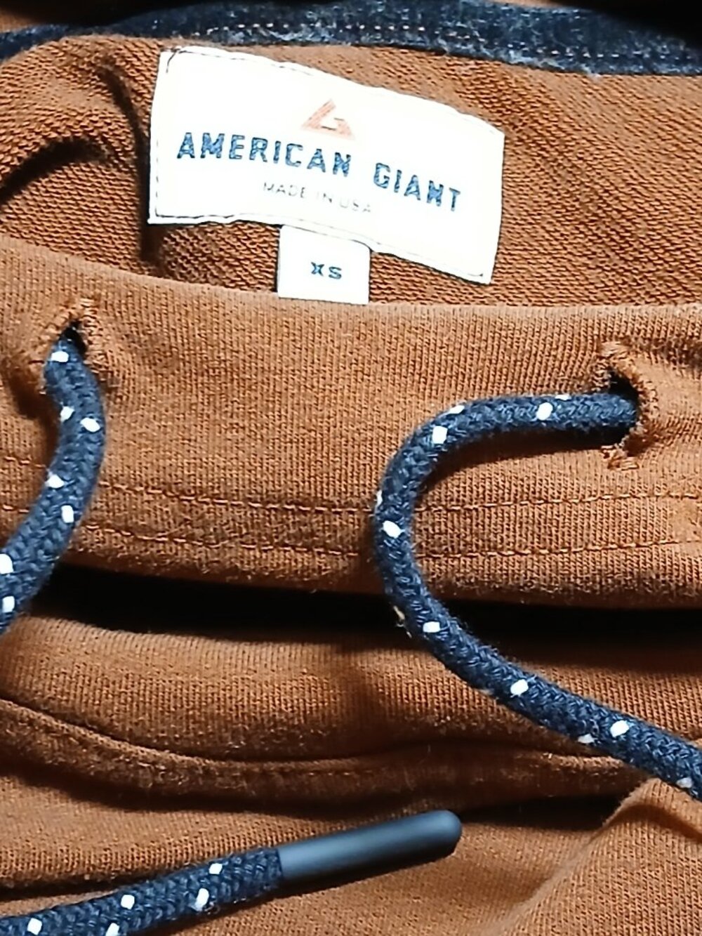 AMERICAN GIANT Cinnamon Brown Tunic Hoodie Sweatshirt - EUC - Picture 8 of 12
